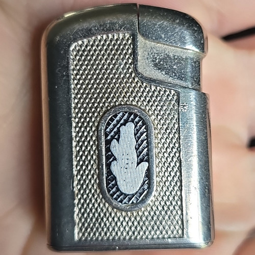 Silver metal pocket cigarette - pocket,
