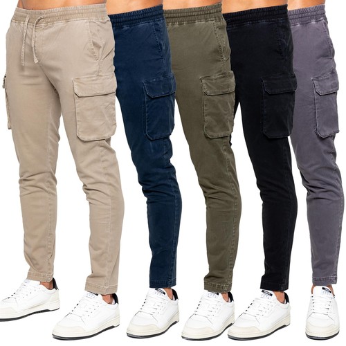 Enzo mens cargo pants work - enzo,
