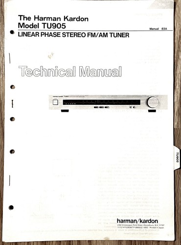 Harman kardon tu905 - harman,