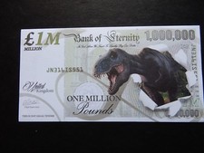 One million dinosaur note bill - one,