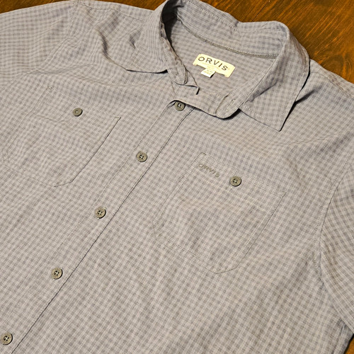 Orvis men blue gray plaid - xl,