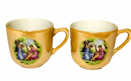 Vintage teacups peach - teacups,