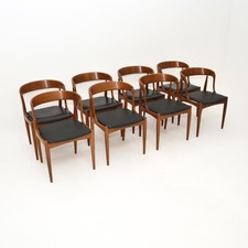 Set of Eight Danish Vintage Teak Dining Chairs by Johannes Andersen