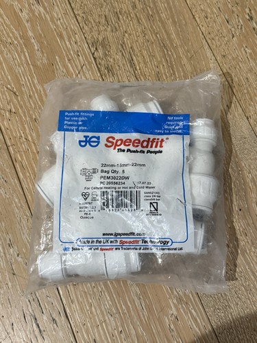 Speedfit reducing tee - jg,