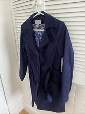 H&M Ladies Navy Coat Size 8