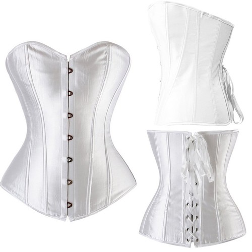 Women white overbust boned - women,
