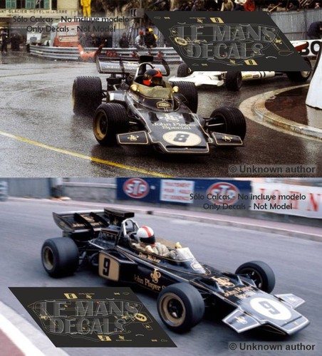 Decals lotus 72d monaco - decals,