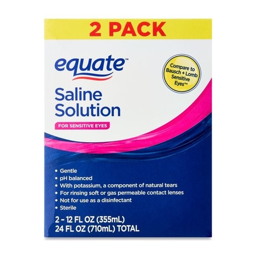 Equate saline - pack),