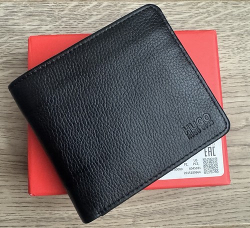 New hugo boss black leather - new,