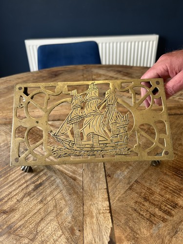 Victorian trivet brass - victorian,