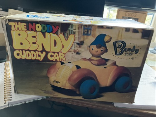 Vintage bendy noddy - car, foam