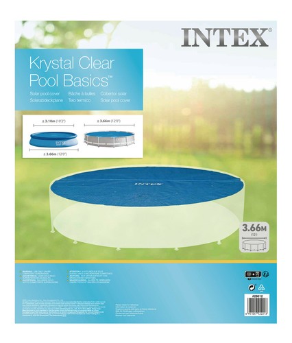 Intex 12ft round solar - intex,