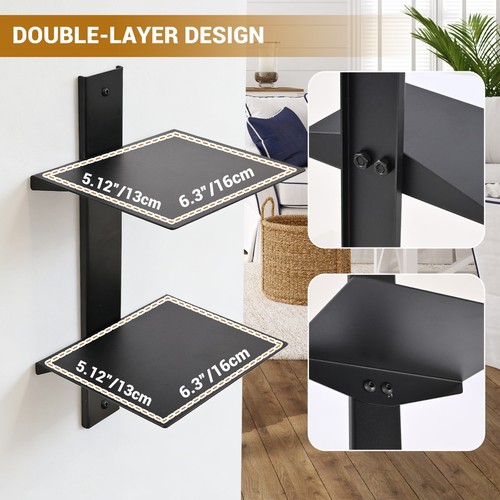 Tier floating shelves - shelves, wall