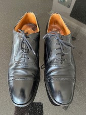 Church's Men's Black Oxford shoes with Punched Detail and Toecap - UK Size 8
