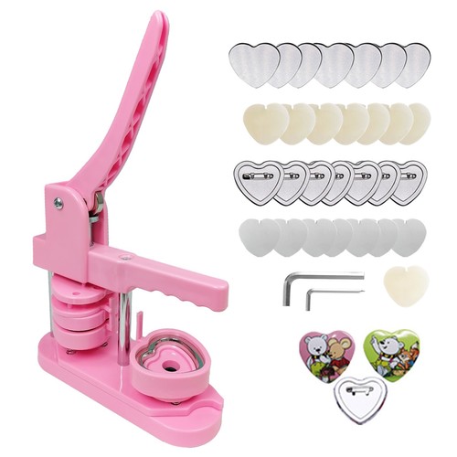 Heart shaped button maker - heart-shaped,