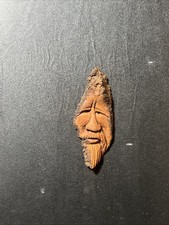 Hand Carved Wood Spirit Face