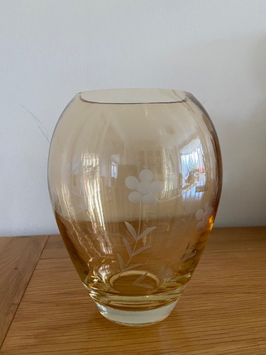 Champagne clear 17cm stained