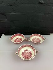 3 x Mason's Pink Vista Handled