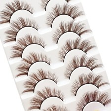False Lashes Eyelashes Brown