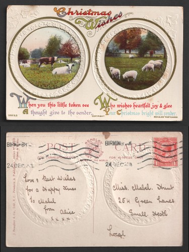 Greetings christmas cattle - christmas,