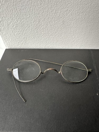 Antique oval wire spectacles - wire,