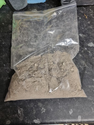 Hard wood ash from - from, log