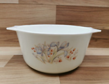 Pyrex England Blue Iris Casserole Dish - 11.6cm High x 22.7cm Wide