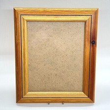 VINTAGE SOLID WOOD PICTURE PHOTO FRAME 11X13 IN NATURAL RUSTIC DECOR ART DISPLAY
