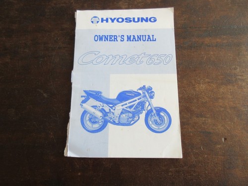 Hyosung comet 650 2003 owner - hyosung,