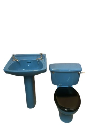 Alpine blue toilet and basin - alpine,
