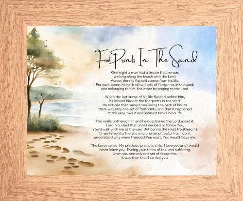 Footprints the sand it - -,