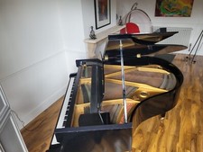 Black Baby Grand Piano – Digital Conversion with Iron Frame and Strings