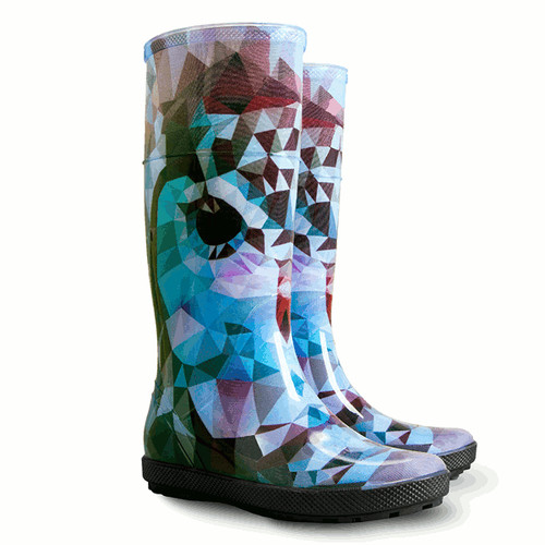 Ladies wellies owl print - ladies,