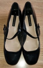 Dorothy Perkins Women's Black Ella Synthetic Block Heeled Shoes  Size UK 6.