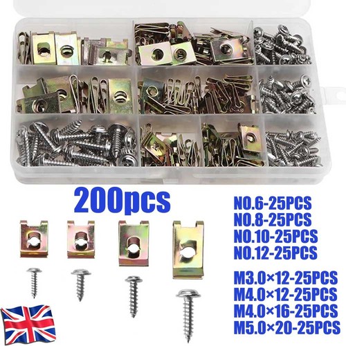 Assorted spire clips nuts - spire,