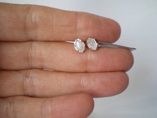 Rainbow Moonstone stud