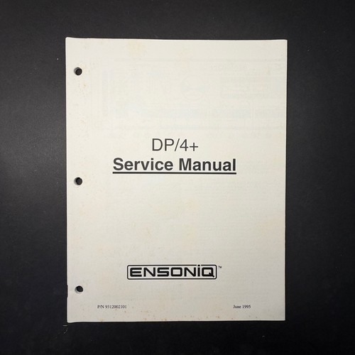 Vintage ensoniq service - dp/4+,