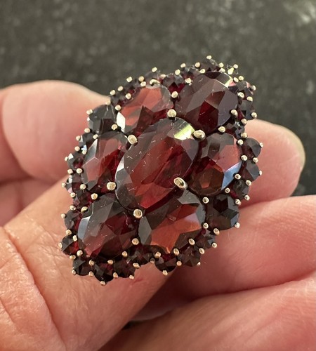 Victorian garnet ring - victorian,