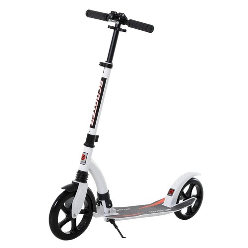 Foldable kick scooter double - kick,