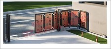 Corner sliding gate curved - corner,
