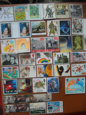 Stamps Great Britain commemoratives fine used no gum no cancel.