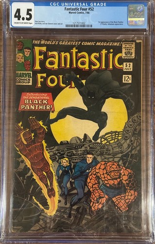 Fantastic four cgc 4 5 - fantastic, #52