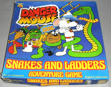 Danger Mouse Snakes & Ladders Board Game Harbutts Strategy 1982 COMPLETE RETRO