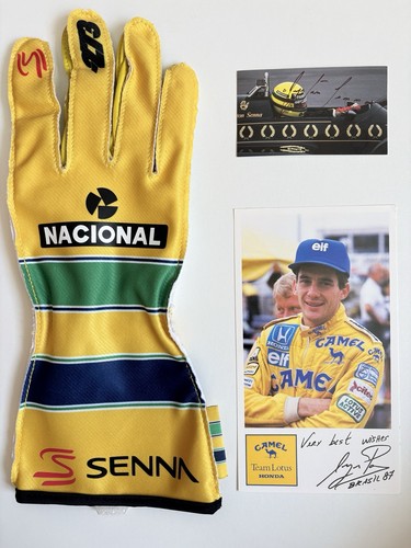 Ayrton senna signed jps lotus - ayrton,
