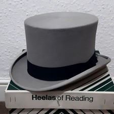 Vintage Mens Grey Top Hat by