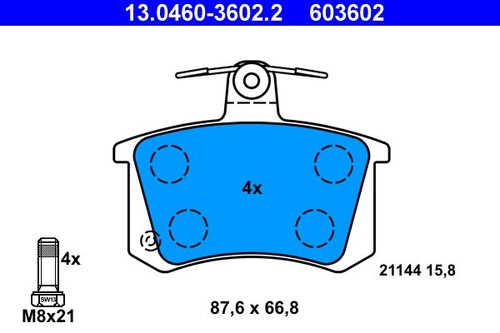 Rear axle 0460 - 13.0460-3602.2, brake