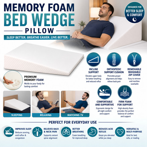 Memory foam bed - foam, wedge