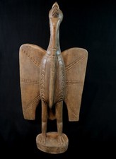 African Art Ancient Africa Hornbill Bird Senoufo - 70 Cms