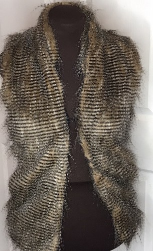 Faux peacock feather vest - faux,