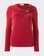 Red Long Sleeve Top Size 14